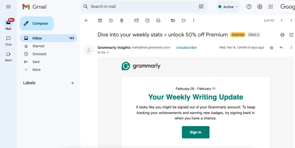 Grammarly 50% OFF